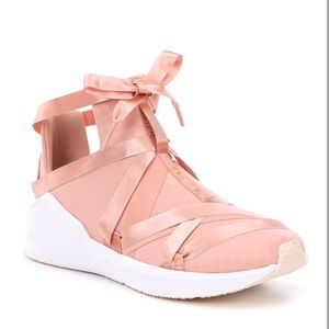 pink ribbon sneakers